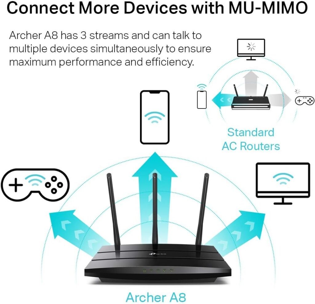 TP-Link AC1750 Smart WiFi Router (Archer A7) -Dual Band Gigabit Wireless Internet Router for Home, Works with Alexa, VPN Server, Parental Control, QoS