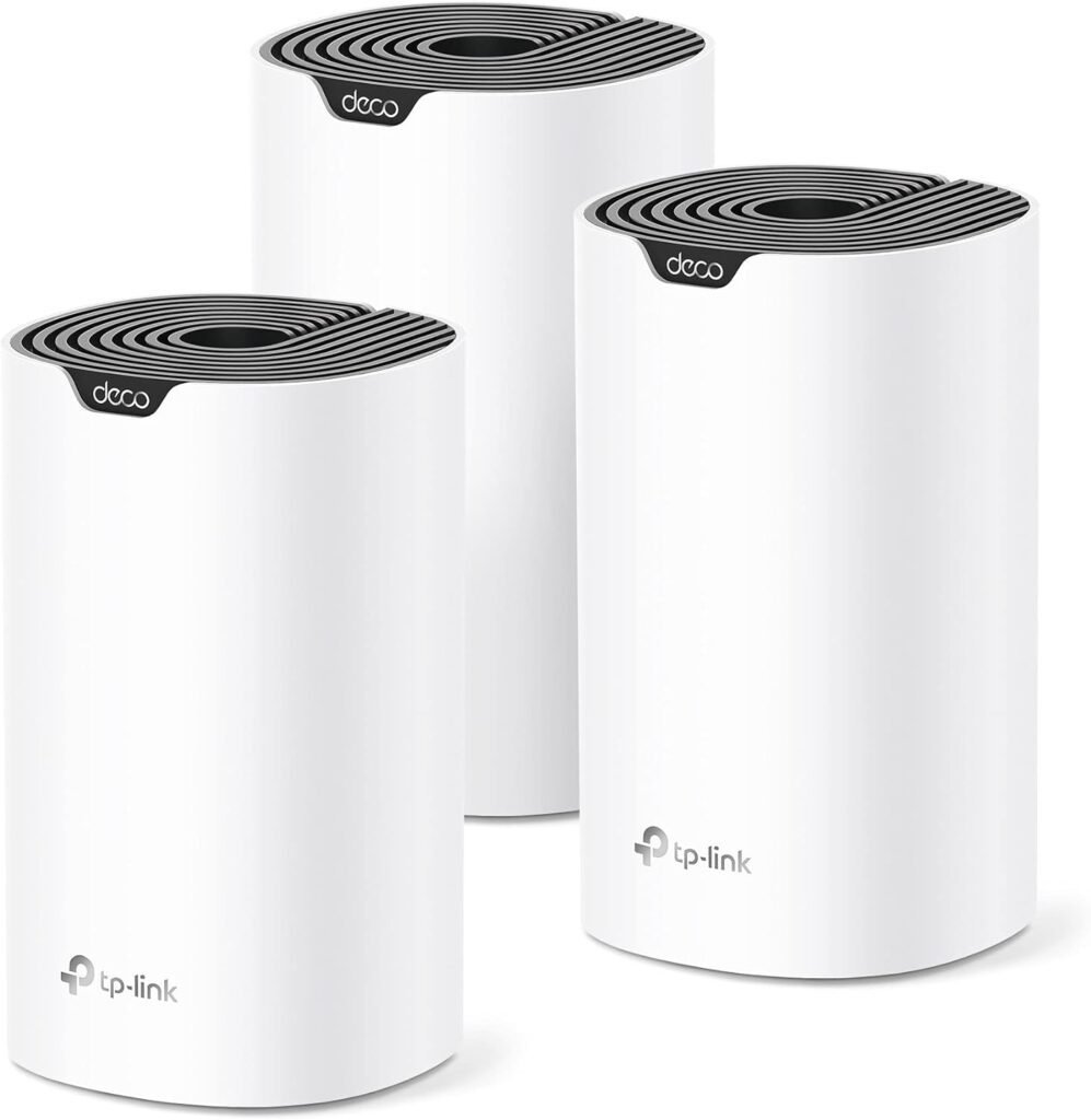 TP-Link Deco Mesh WiFi System (Deco S4) – Up to 5,500 Sq.ft. Coverage, Replaces WiFi Router and Extender, Gigabit Ports, Works with Alexa, 3-pack