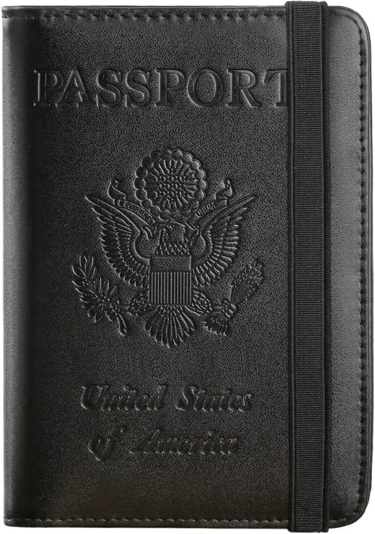 Travel passport protector with 100% RFID blocking protection