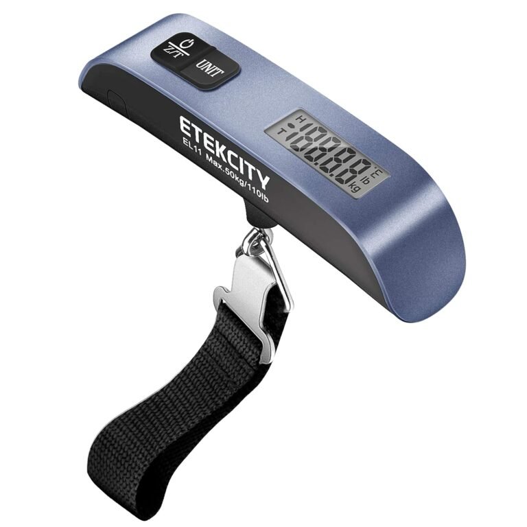 retractable luggage scale with hanging hook